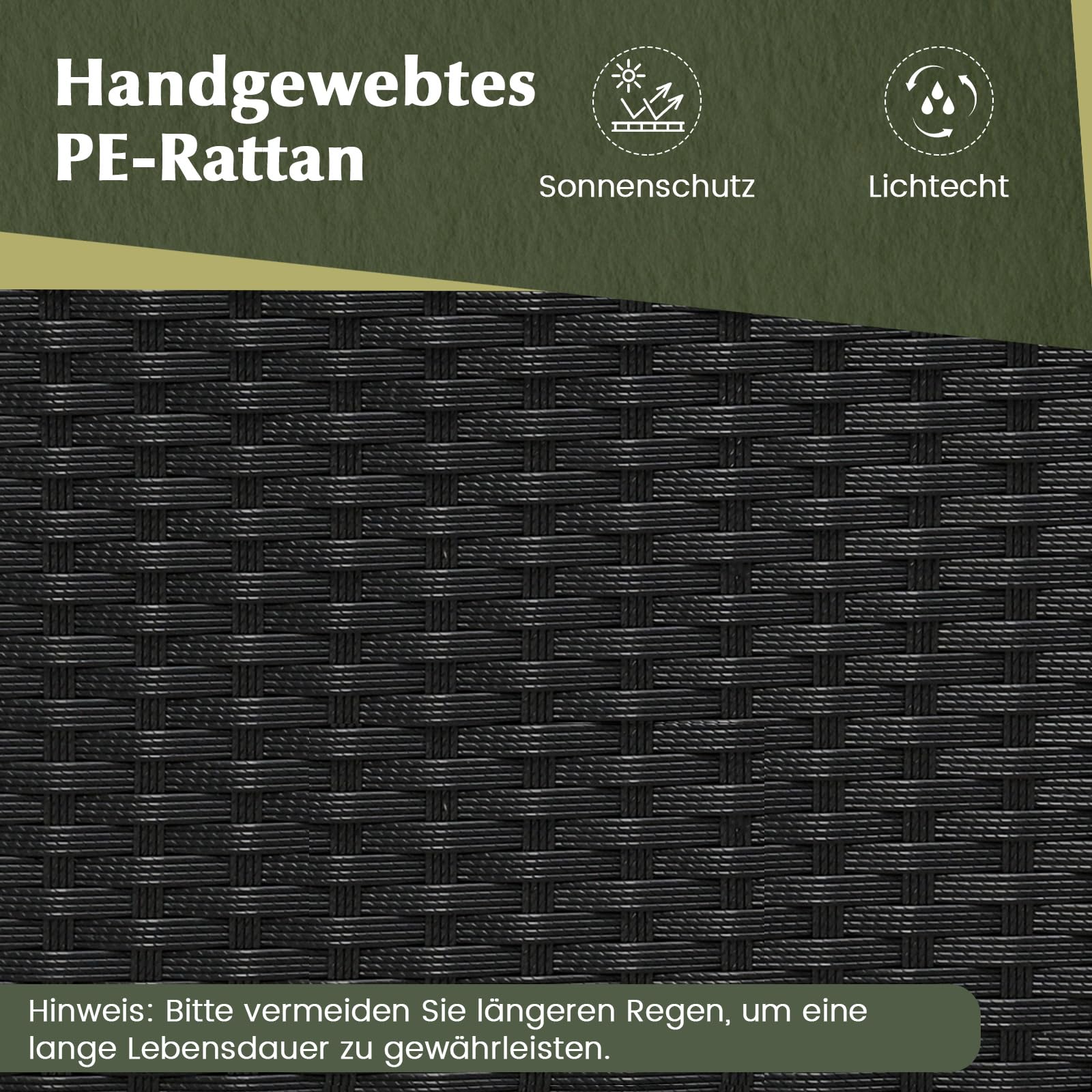 COSTWAY 2 in 1 Gartenbank, wandelbarer Picknicktisch & Sitzbank (Schwarz) | Balkonset, Balkonmöbel Kleiner Balkon, Sitzgruppe, Sitzgarnitur für Garten, Terrasse