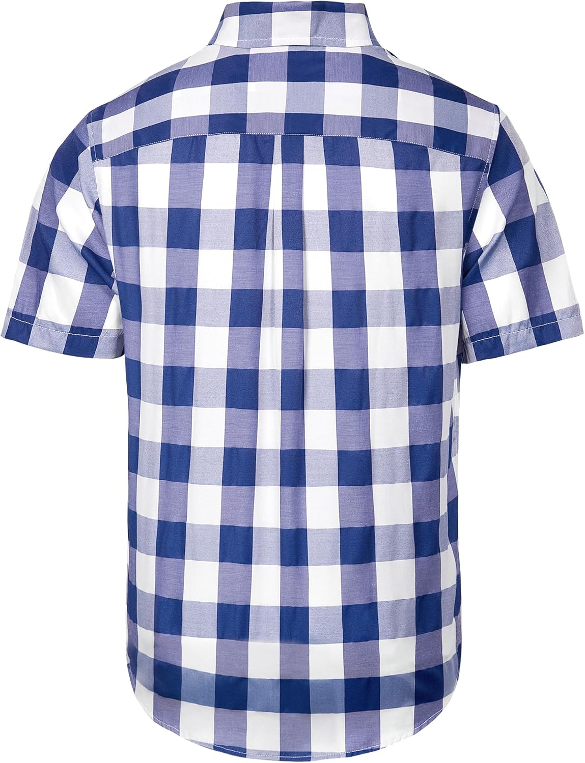 Alimens & Gentle Mens Plaid Short Sleeve Button Down Shirts Cotton Regular Fit Casual Gingham Shirts - Image 6