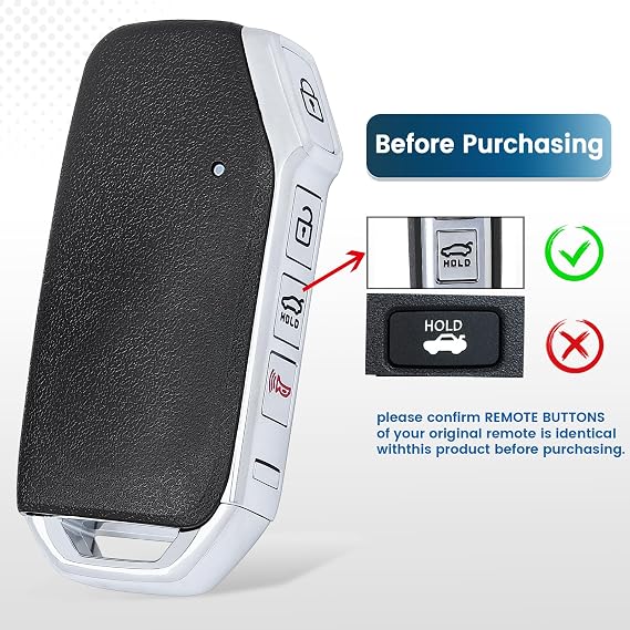 Keyecu Replacement Smart Remote Car Key Fob for Kia Soul 2019 2020 2021 SY5SKFGE04 95440-K0000 433MHz 4A Chip 4 Buttons