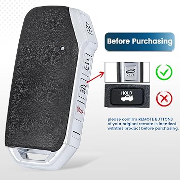 Keyecu Replacement Smart Remote Car Key Fob for Kia Soul 2019 2020 2021 SY5SKFGE04 95440-K0000 433MHz 4A Chip 4 Buttons