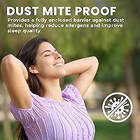 Vista 5 de Utopia Bedding - Funda de colchón impermeable premium contra chinches, protector de colchón con cierre para cama California King, 12 pulgadas