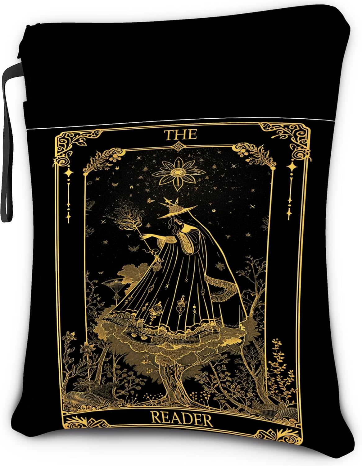 Tarot Book Sleeve with Zipper, Waterproof Book Cover, Washable Book Lover Gift for Teen Women Girl