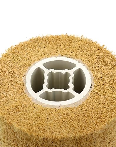 Miniatura 4 de QWORK Ruedas abrasivas de grano 120 no tejidas para pulido de alambre de pulido de alambre, paquete de 2 fuertes fuerzas de corte para un acabado