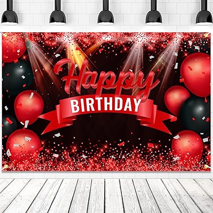 Amazon Com Happy Birthday Banner Backdrop Red And Black Background ay Decorations For Girls Boys Women Men Anniversary Photography Party Supplies Glitter Toys Games Amazon Com Happy Birthday Banner Backdrop Red And Black Background ay Decorations For Girls Boys Women Men Anniversary Photography Party Supplies Glitter Toys Games