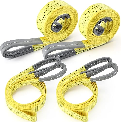 Miniatura 10 de 4 piezas de correas de eslinga de elevación correas de eslinga web resistentes de poliéster y nailon para uso en automóviles al aire libre