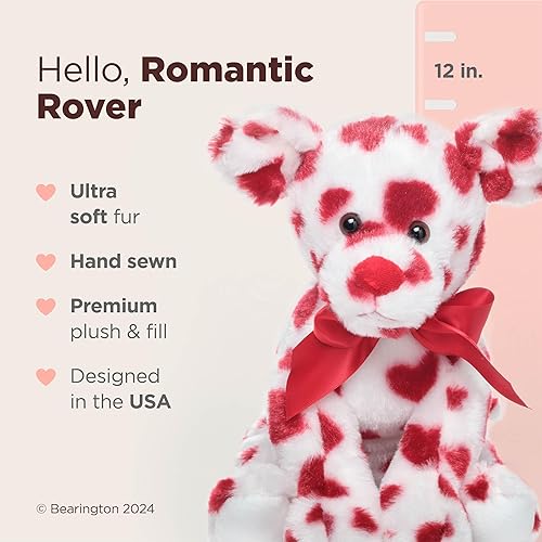 Miniatura 2 de Bearington, Puppy Love - Animal de peluche para el día de San Valentín, cachorro de peluche 14 pulgadas, perro de peluche de San Valentín