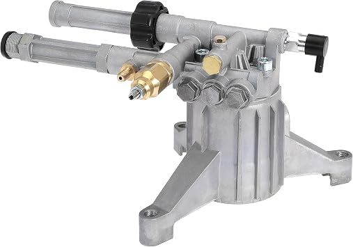 High Pressure Washer Pump Replace RMW22G24-EZ-SX Left-Handed Pump Aluminum Vertical 7/8" Shaft Power Washer Pump Head for Troy Bilt for Simpson for Husky for Ryobi for Craftsman 2400 PSI, 2.2 GPM