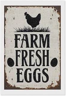 ETTUWNUI Diamond Painting Kits for Adults - Farmhouse Chicken Coop Farm Fresh Eggs Painting DIY 5D Full Drill Diamond Dots Paintings with Diamonds Gem Art and Crafts Home Decor 8"x12"