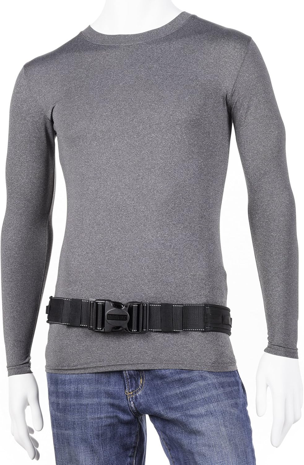 Think Tank Thin Skin Belt V3.0, Integrates with all Modular Compressible Pouches, Waist Size 27" - 42" (Black)