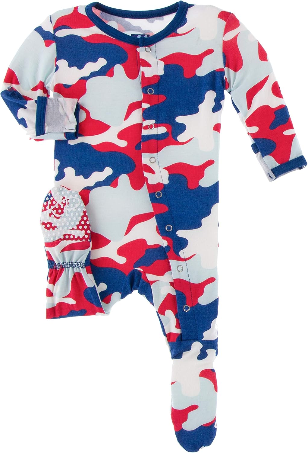 KicKee Pants Print Footie with Snaps