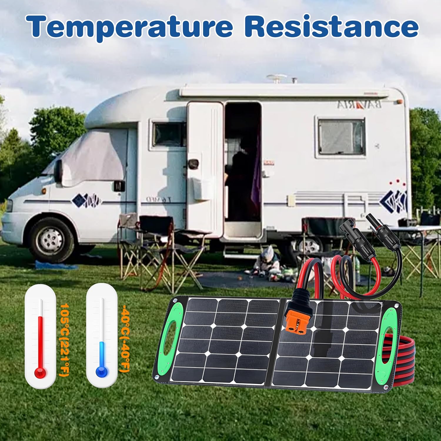 Solar to XT60i Charge Extension Cable 3FT/6FT/12FT/25FT/50FT,Solar Connectors to XT60i Adapter for Portable Power Stations & Solar Generators (12AWG 7.6M/25FT) thumbnail