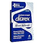 Diurex Bloat Reliever | Relieve Water Bloat, Puffiness, Swelling & Fatigue | Re-Energize | Maximum Strength | 60 Count