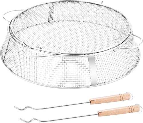 Lynxor Fire Pit Screen Mesh, Stainless Steel Fire Pits Spark Protector for 27" S