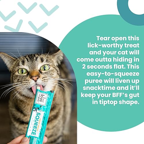 Miniatura 6 de "I and love and you" Treat Meow Digestion Support, Lickable Cat Treat, receta de pollo