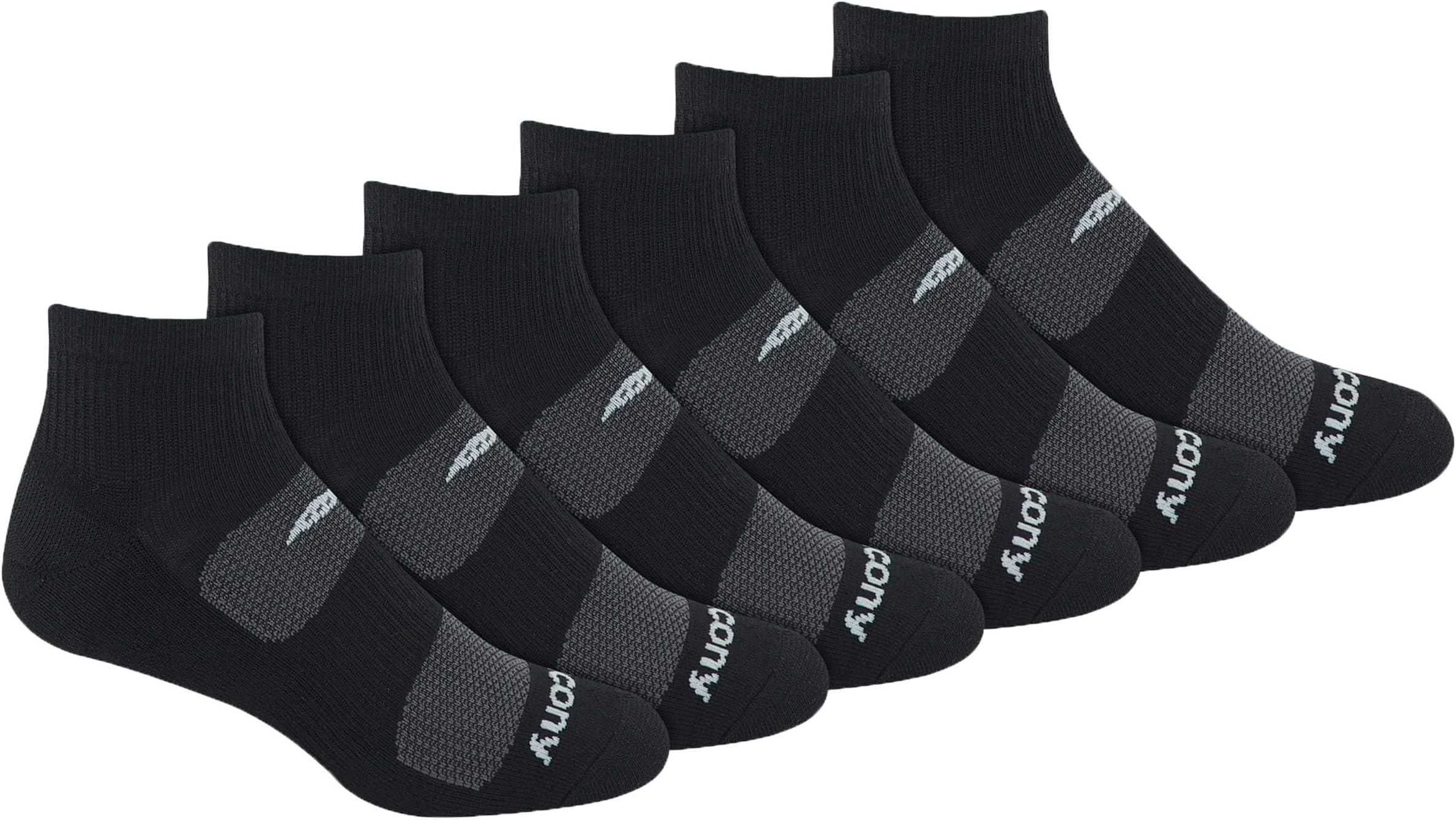 mens Multi-pack Mesh Ventilating Comfort Fit Performance Quarter Socks (6 & 12 Pairs) Running Socks