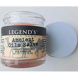Legend\'s Creek Farm Herbal Salve - Healing Ointment with Frankincense, Myrrh, & Copaiba - Natural Balm for Skin Irritations & Body Aches - 1oz. Healing Balm Handmade in USA (Ancient Oils S.)