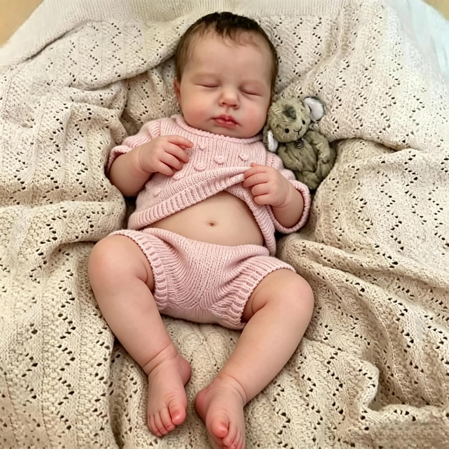Zero Pam Reborn Baby Dolls Silicone Full Body,20" Realistic Baby Dolls Girl