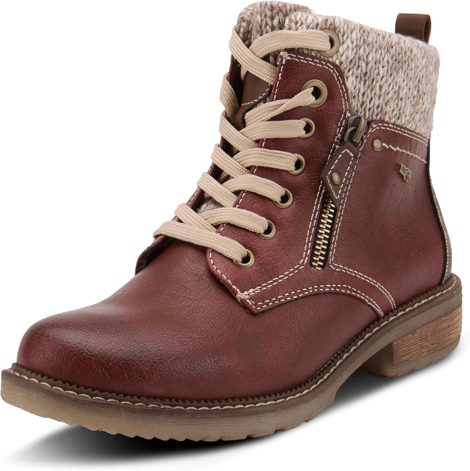 Spring Step Relife Khazera Women's Waterproof Ankle Boots with Full-Length Zipper – Western Outdoor Style