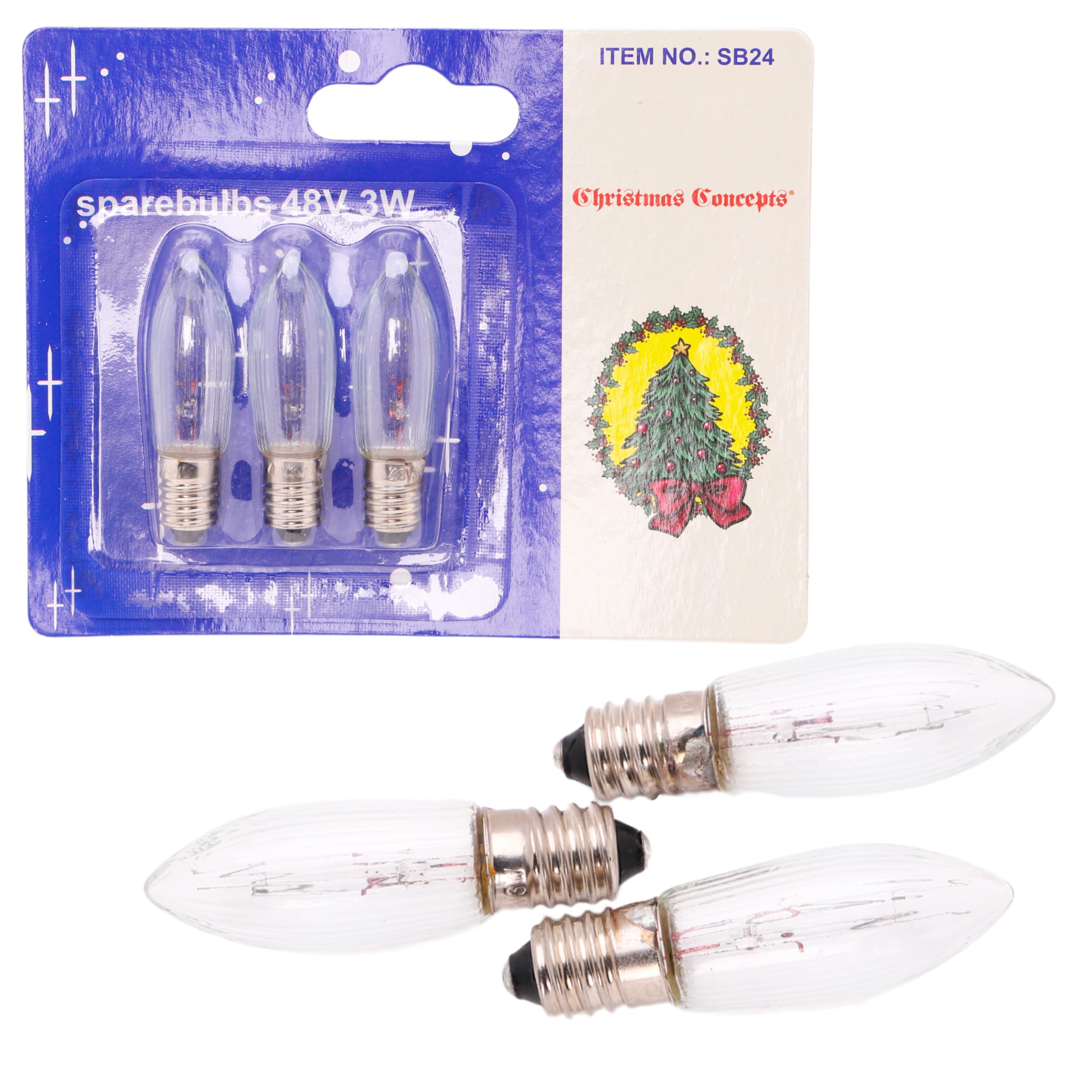 Premier 3 Replacement Bulbs - Clear - E10 - Bulb Rating 48v 3w