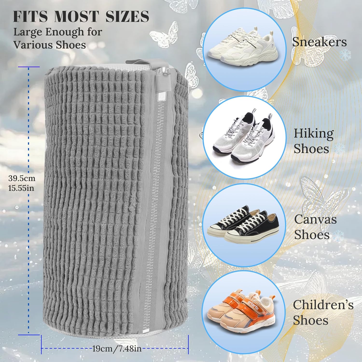 Shoe Washing Machine Bag,Vacuum Sealing Bags for Clothing Travel Storage Bag Bundle