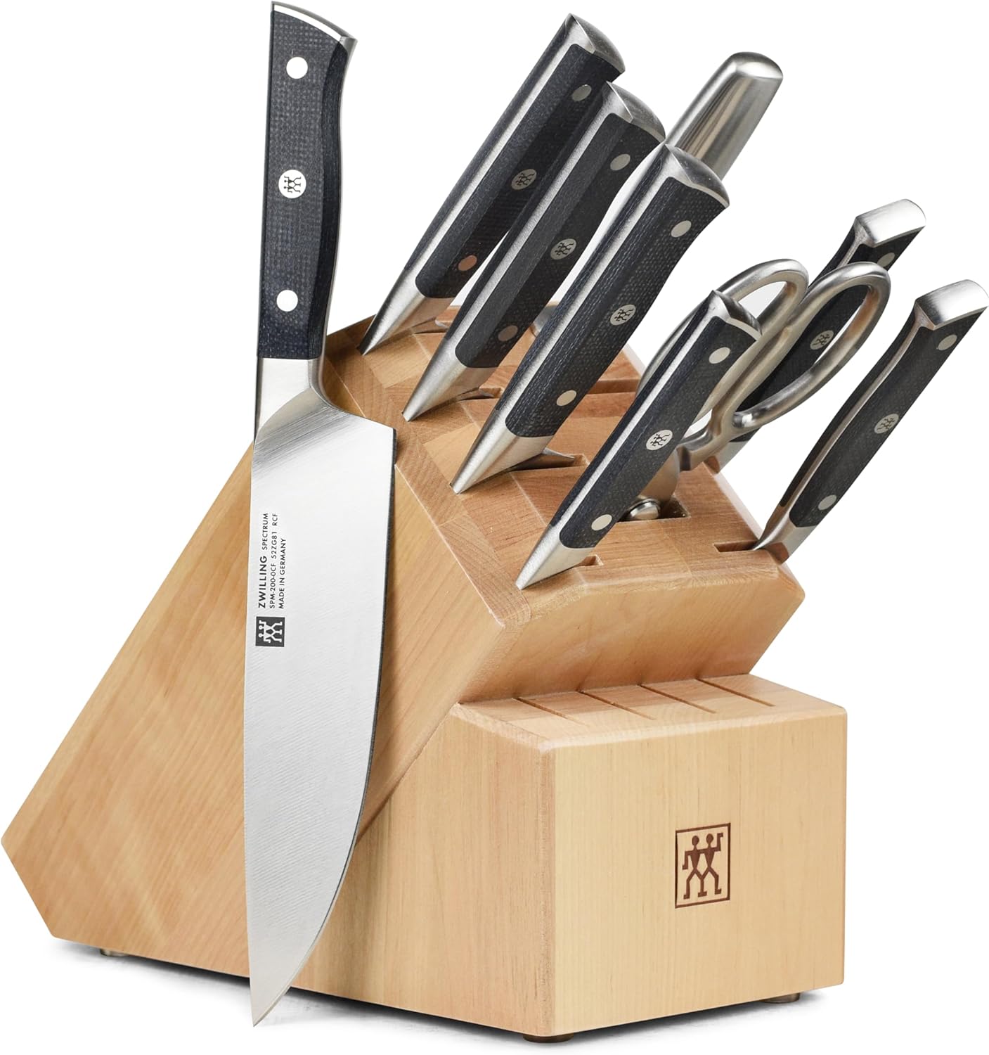 ZWILLING Spectrum 10-Piece Knife Block Set - Birchwood