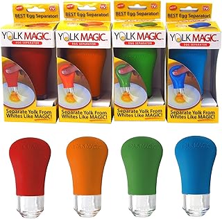 YOLK MAGIC Egg Separator | As Seen on TV (Assorted Colors)