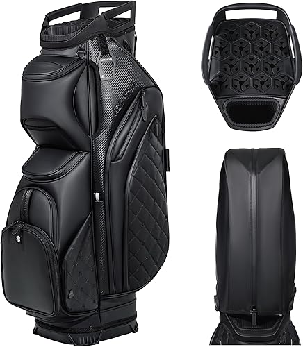ASK ECHO Bolsa de Carrito de Golf Silenciosa con Divisores de Longitud Completa de 15 Compartimentos SLC-130LE