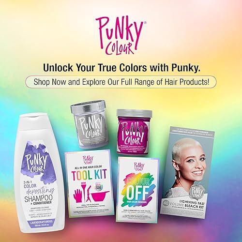 Miniatura 6 de Punky Colour 3 en 1 Limpiador y acondicionador para el cabello con depósito de color, 8.5 onzas líquidas (Lavenderapturous)