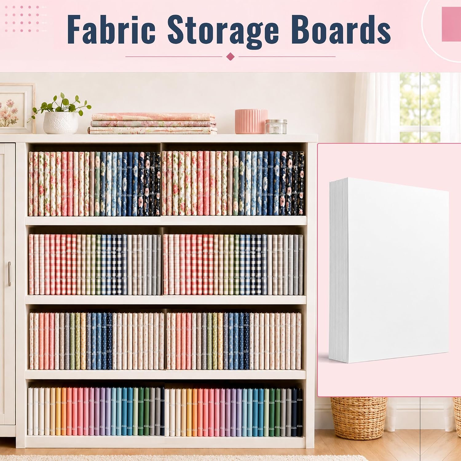 110P Fabric Organizer Boards, 8.5” x 11” Fabric Backing Board