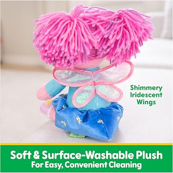 GUND Sesame Street Abby Cadabby Take Along Buddy 13-Inch Plush for Ages 1+ | Yarn Hair and Fun Colors Inspire Tactile Sensory Learning, Nurturing, and Self-Soothing Skills During Early Pretend Play