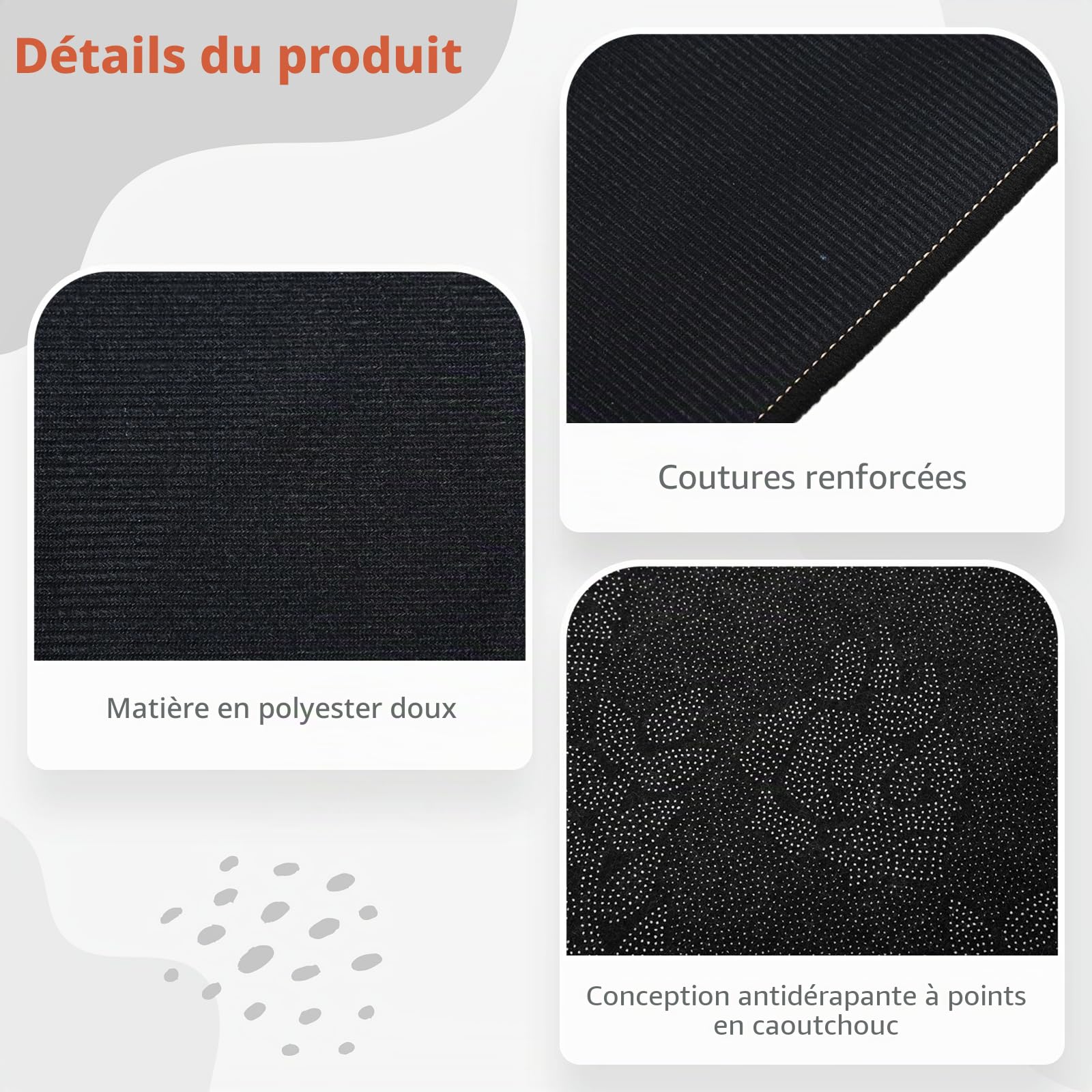 Tapis de batterie 1,5 x 1,5 m avec dos antidérapant, tapis de réduction du bruit, tapis d'insonorisation, accessoires professionnels pour batterie de jazz et