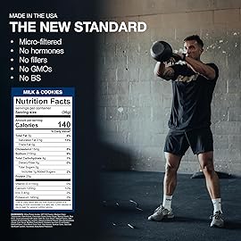 RAW Whey Isolate Protein Powder, Milk & Cookie (CBUM Itholate) - 100% Grass-Fed Sports Nutrition Powder for Muscle Growth & Recovery - Low-Fat, Low Carb, Naturally Flavored - 25 Servings