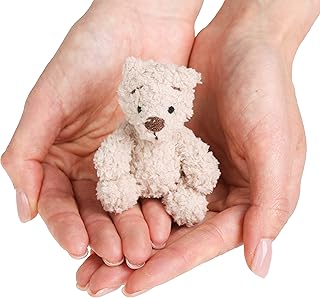 Handmade keychain Teddy bear Pocket hug Small sympathy Gift Pocket hug Pet sympathy box Sending hugs token gift Sympathy loss of mother Sympathy gift loss of father Sympathy loss of husband (Beige)