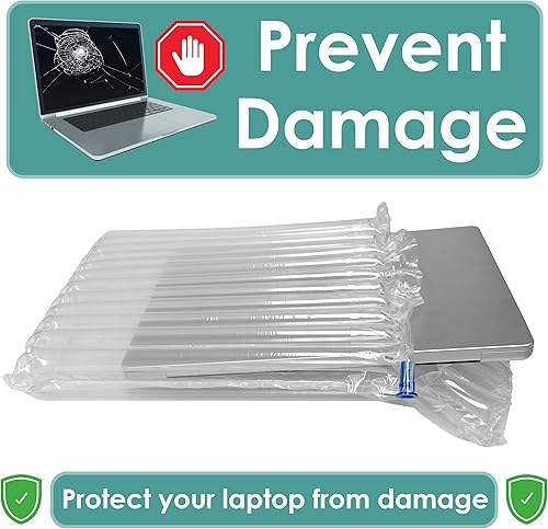 Miniatura 5 de Innovative Haus Paquete de 10 bolsas protectoras inflables para laptop con bomba gratis. Ideal para portátiles de 14 a 16 pulgadas, ligeras,