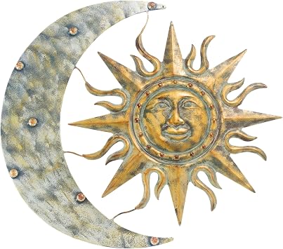 Gardman 8415 Aztec Sun and Moon Wall Art, 26"" Long x 24"" Wide, multi-color