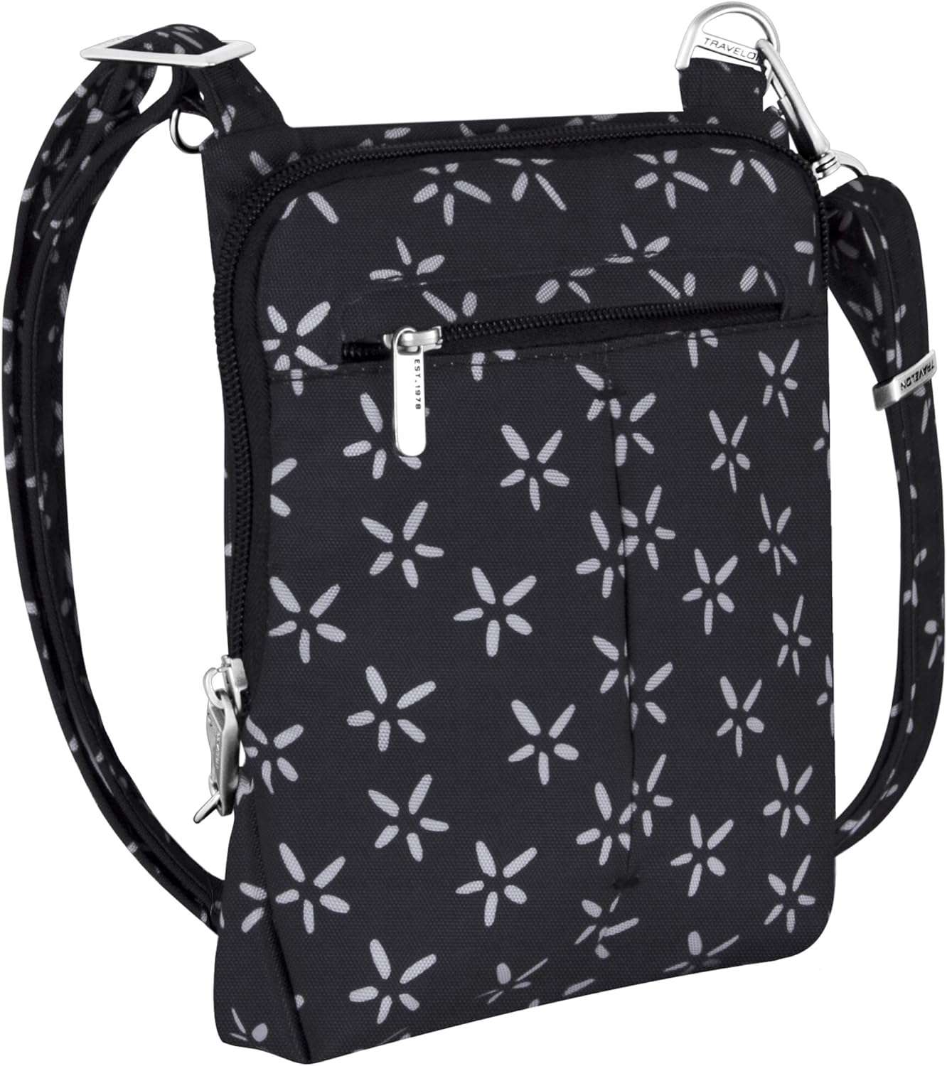Travelon AntiTheft Classic Light Mini Crossbody Bag, A B/W Small