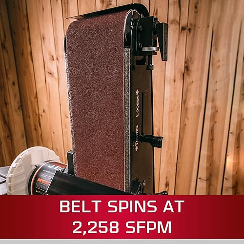 Miniatura 4 de JET JSG-96OS, correa de 6 x 48 pulgadas y lijadora de disco de 9 pulgadas con soporte, 1 ph 115 V (708596K)