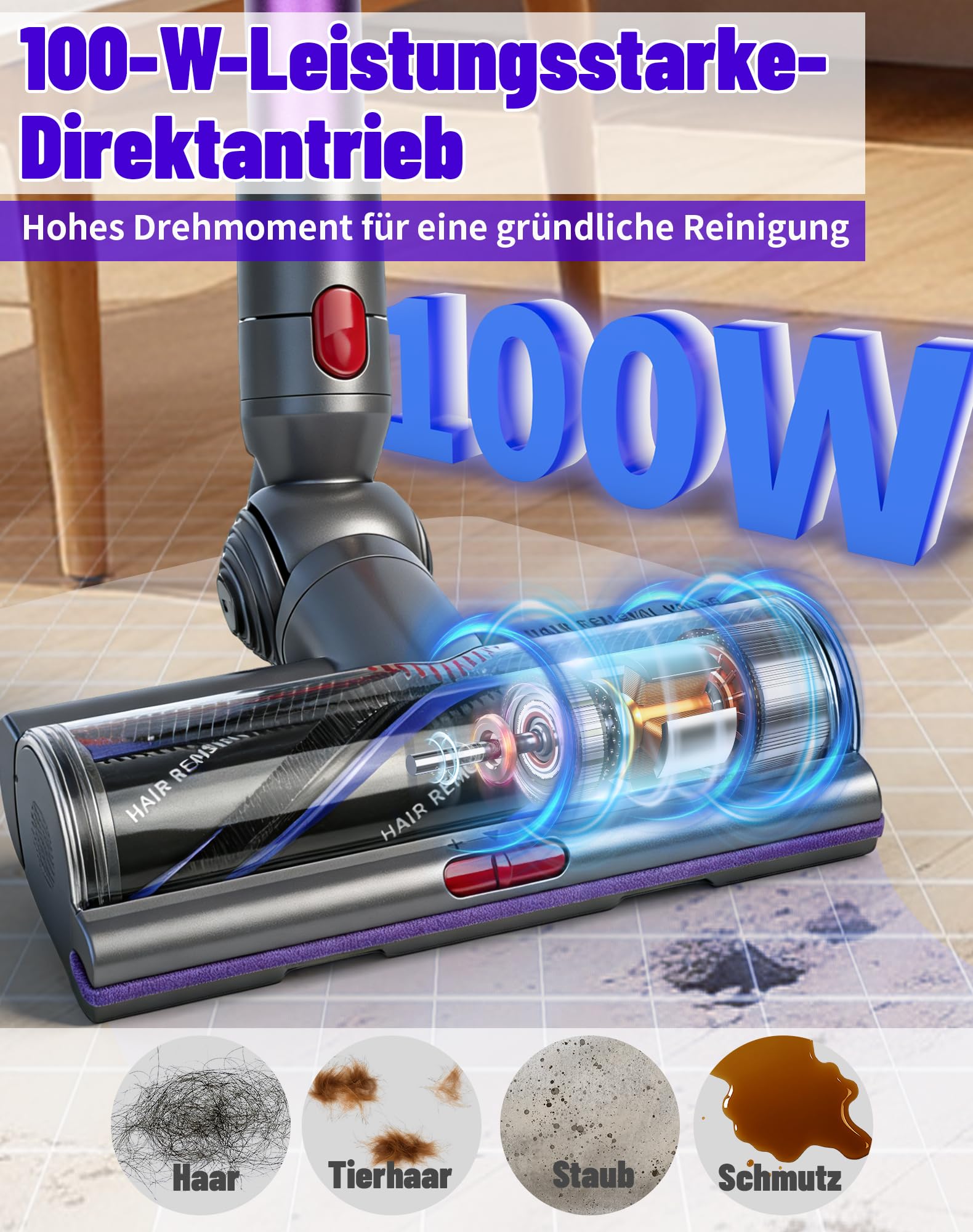 Szczotka do Dyson V11, V15, V7, V8, V10, części zamienne, napęd bezpośredni, dysza podłogowa do Dyson SV10, SV11, SV12, SV14, SV15, szczotka zapasowa, wałek szczotkowy Torque Drive, szczotka turbo