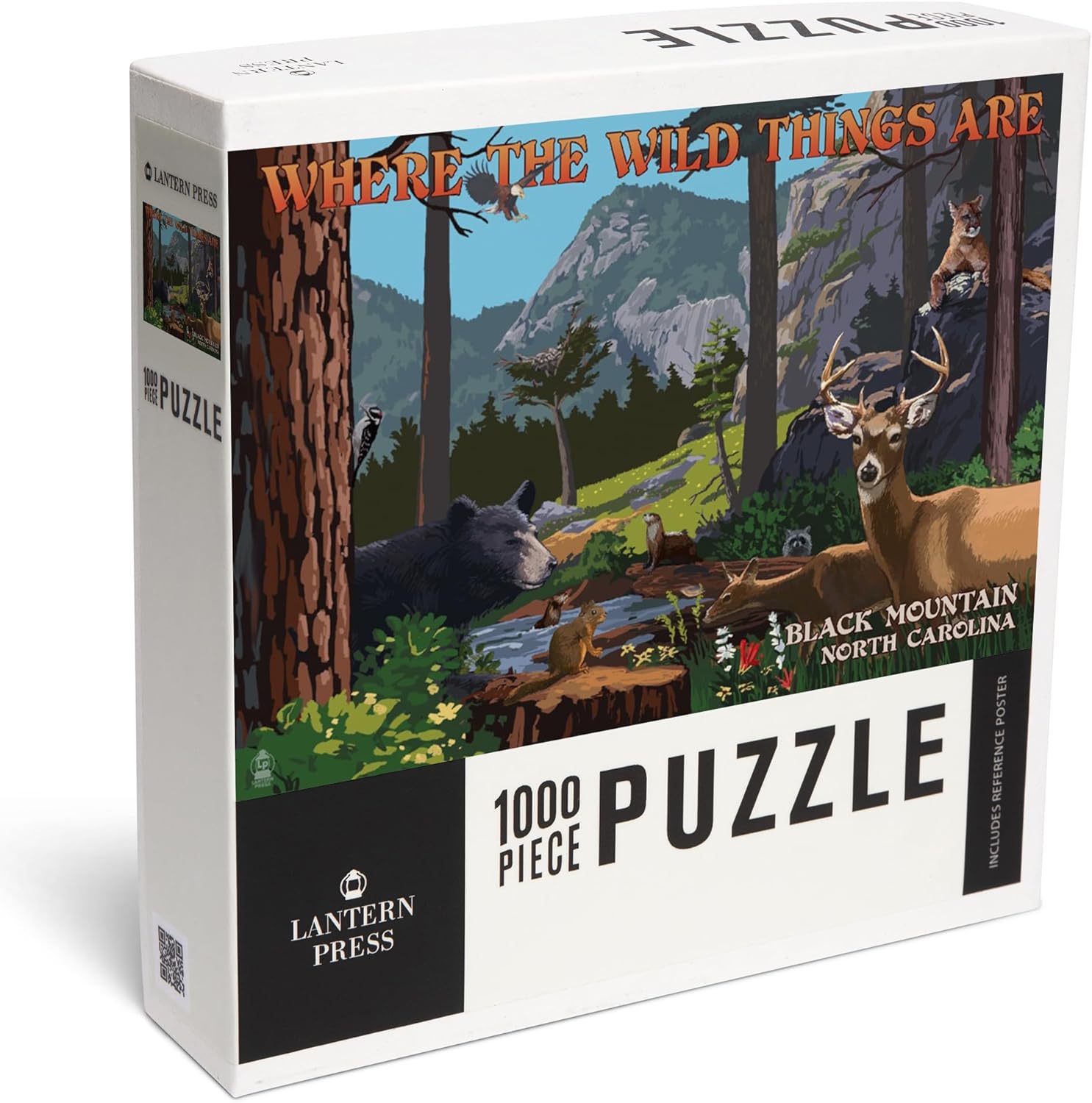 Lantern Press Black Mountain, North Carolina, Where the Wild Things are, Utopia 1000 Piece Jigsaw Puzzle for Adults, Made in USA with Reference Poster