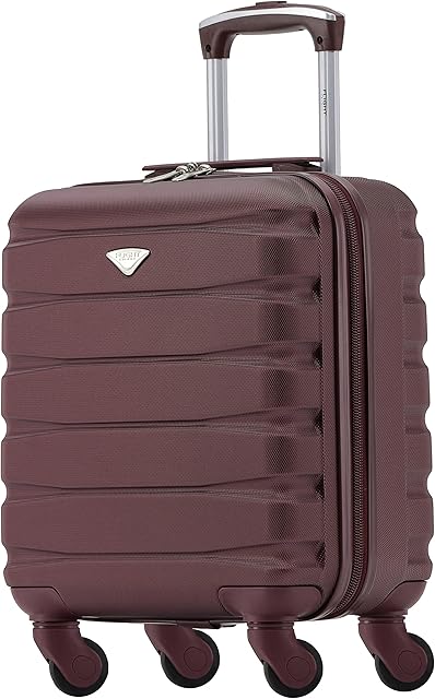 Flight Knight Lightweight 4 Wheel ABS Hard Case Suitcases Cabin Carry On Hand Luggage Approved for Over 100 Airlines Including British Airways, Ryanair & easyJet Approved Free Carry On 45x36x20cm