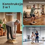 Skośna deska zamienia się w deskę balansową – nosze do łydek premium i deska do chybotania do efektywnego rozciągania łydek i przysiadów