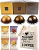 Coffee Pod Variety Pack for Nespresso Vertuo Machine - Double Espresso Selection Chiaro, Scuro, Dolce - 3 Boxes 30 Pods Bundled with Border Biscuits and Reusable Tote Bag