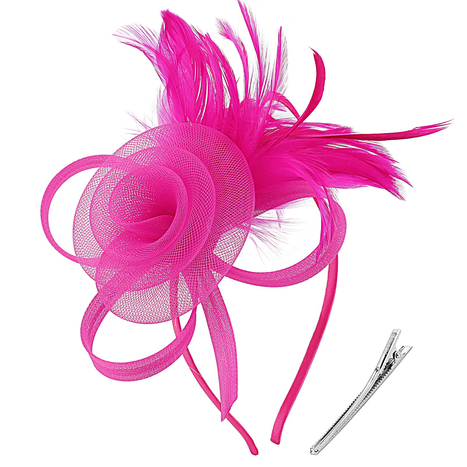 DRESHOW Fascinators Hats for Women Tea Party Fascinator Hats