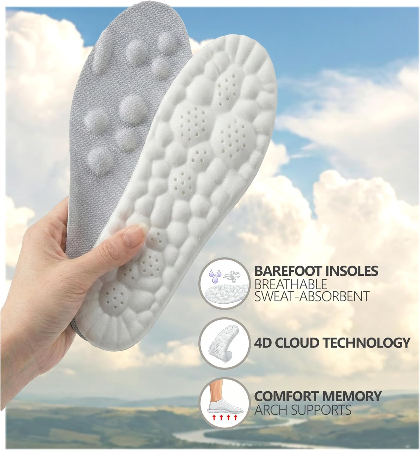 Versatile Stylish Water Shoes for Women - Lightweight Mesh, Hook & Loop Strap, Round Toe Barefoot Shoes for Women - Hike Footwear Barefoot Womens Shoe for Travel & Everyday Life Use