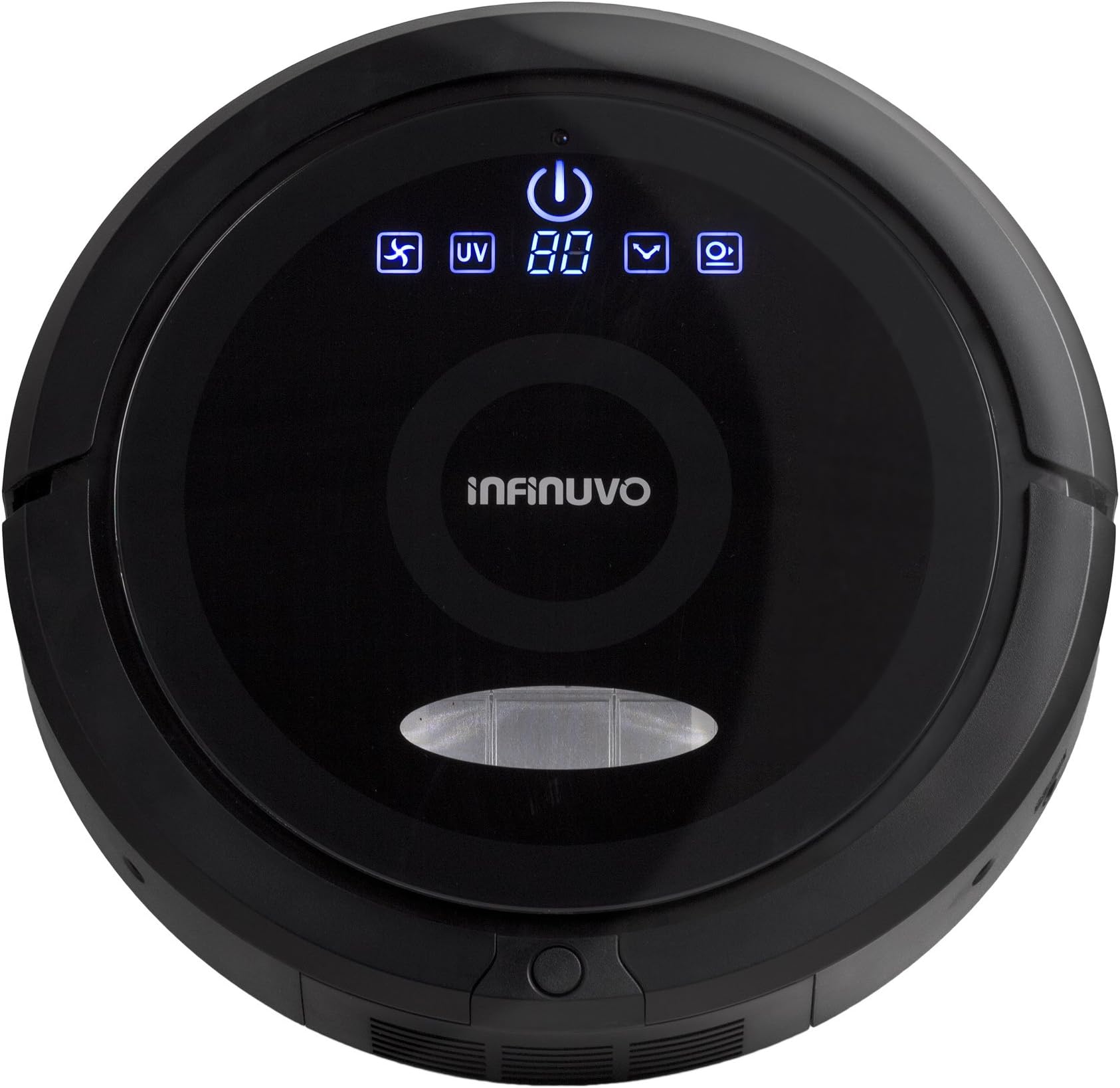 CleanMate QQ6 Intelligent Robotic Vacuum Cleaner with UV Sterilizing light, HEPA Filter, Charging Base, Scheduler, Virtual Blocker and Remote Control