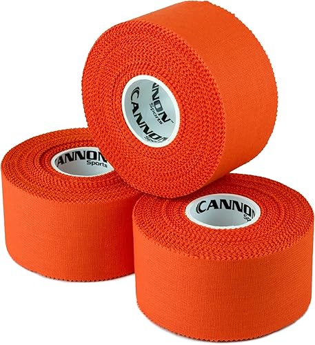 Miniatura 5 de Cannon Sports Cinta atlética de alta calidad, 1.5 pulgadas x 45 pies por rollo, fácil de rasgar, sin residuos pegajosos, muy fuerte, hipoalergénica