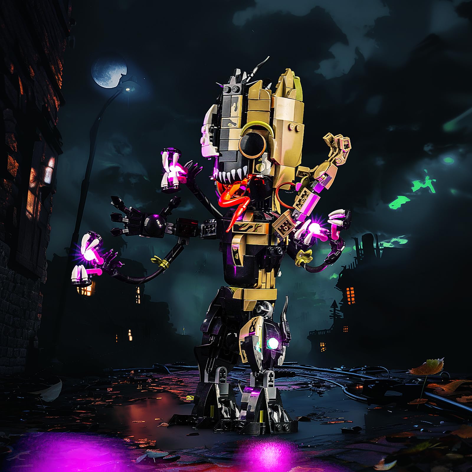 BRICKSHINING LED Lighting Compatible with Lego Venomized Groot 76249, Light Kit Compatible with Lego 76249, Giving Light to Model, NOT Included The Model Set?Standard Version?