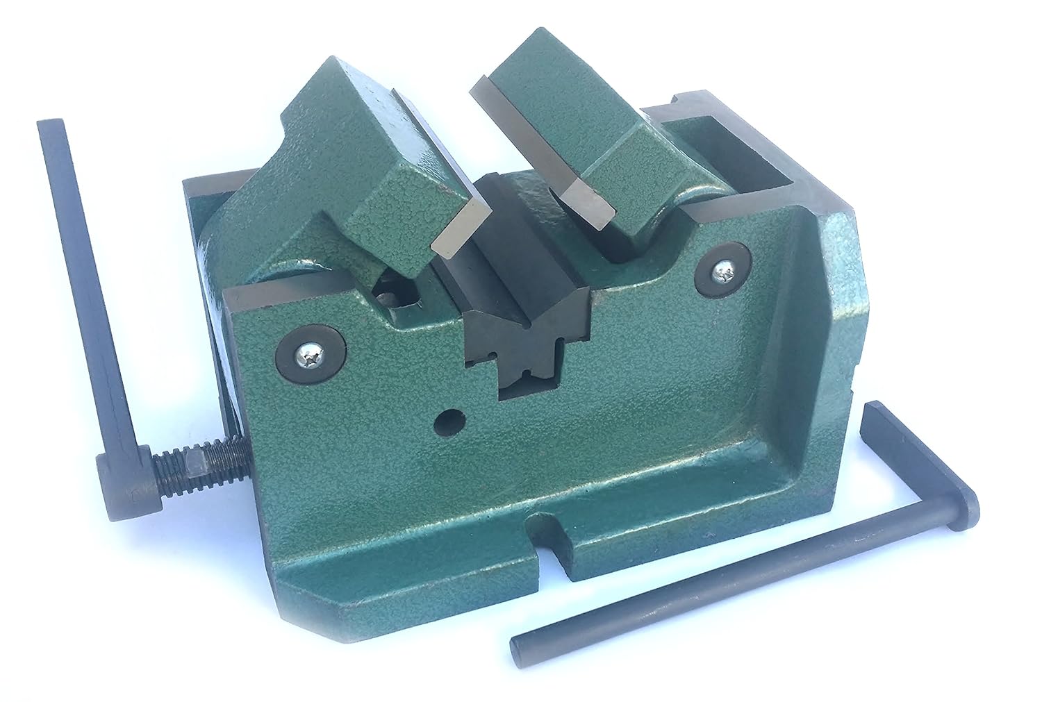 HHIP 3900-1720 Horizontal Vertical Machine Vise for Holding Shafts and Round Parts, 4"