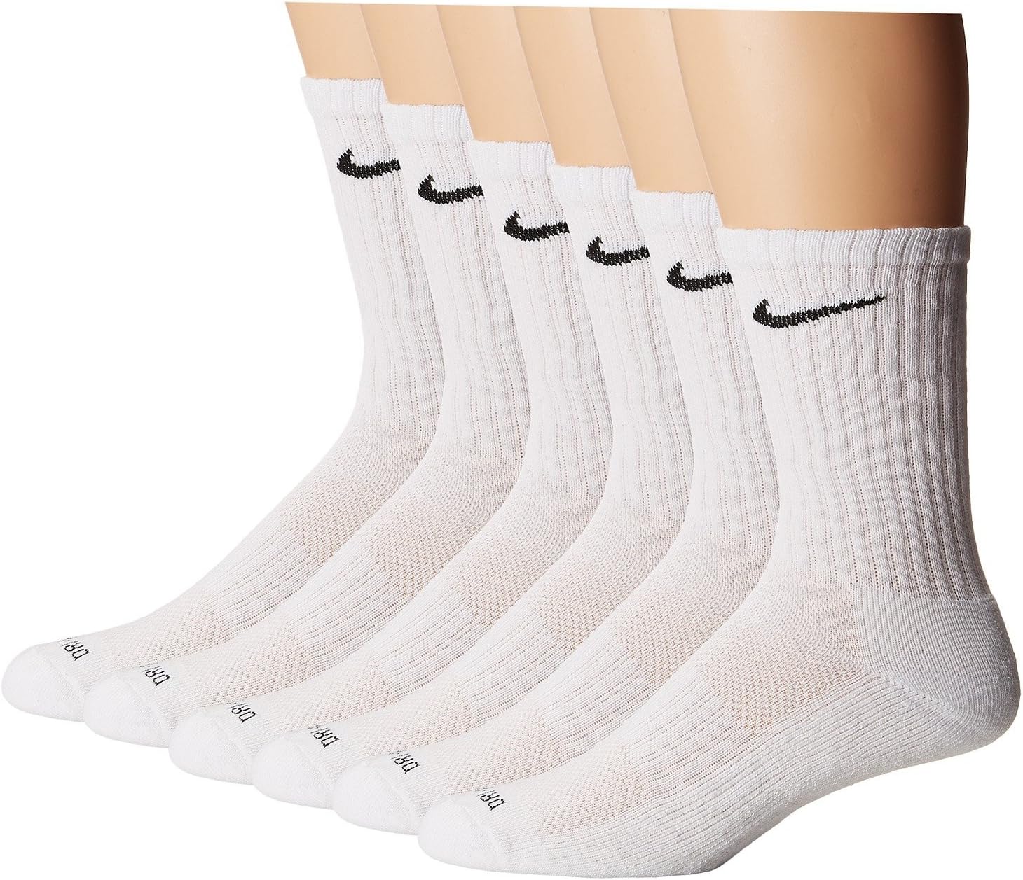 Performance Cushion Crew Socks with Bag (6 Pairs)