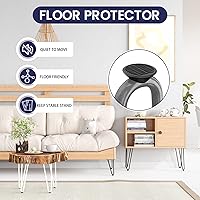 Vista 5 de SMARTSTANDARD Patas de muebles de horquilla de alta resistencia de 16 pulgadas, proyectos de bricolaje para el hogar de metal para mesitas de noche